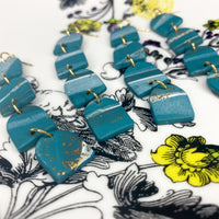 As The Seafoam Glitters – Stacked Arch Dangles