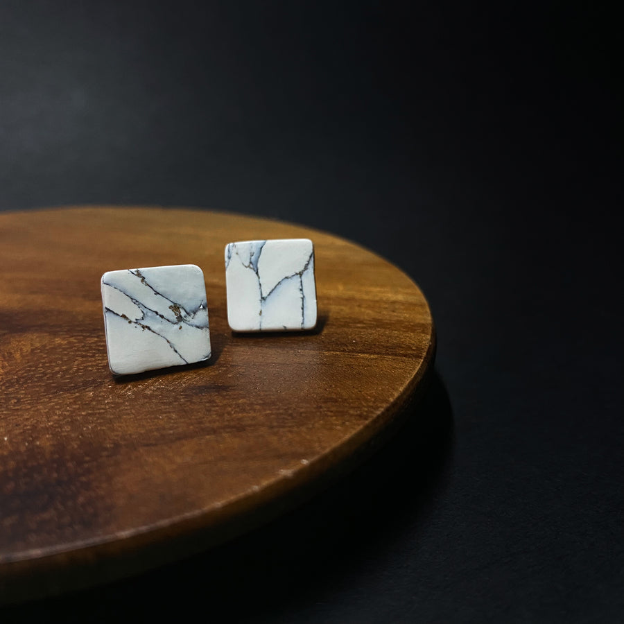 Calacatta Marble - Studs Set