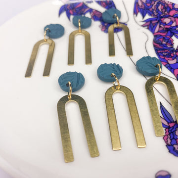 Within Blue Tempests – Brass Dangles